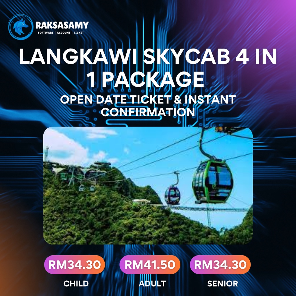 [PROMO 2022] Skycab Langkawi 4 in 1 Package 5 in 1 Package (Skybridge) Shopee Malaysia