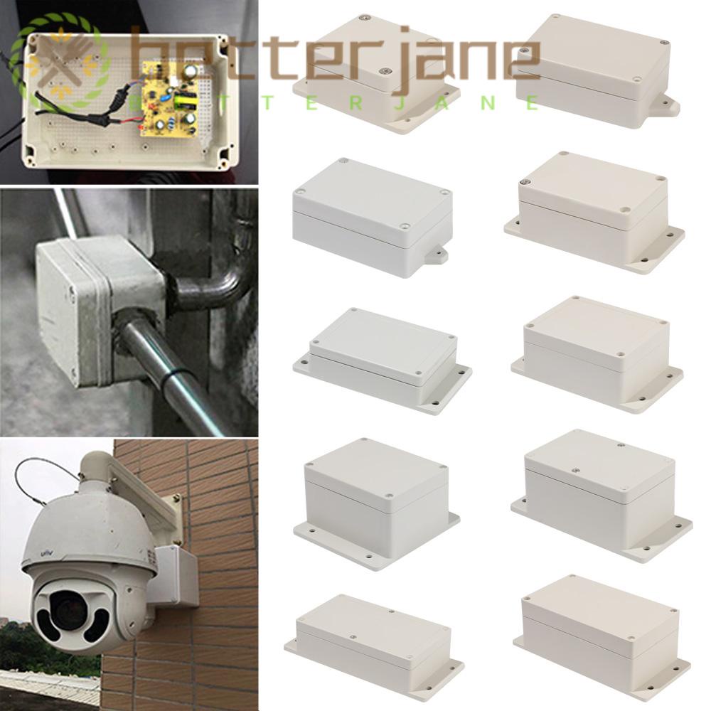 JANE White Electronic Project Boxes Housing Outdoor Junction Box Enclosure Case Accessories Waterproof Plastic ABS ip67 Instrument Parts