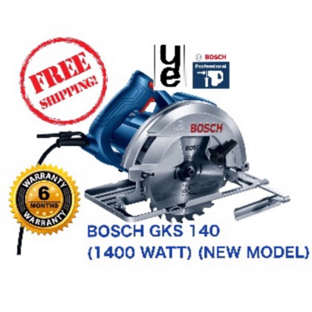  BOSCH  GKS  140  7 CIRCULAR  SAW  6 MONTHS WARRANTY Shopee 