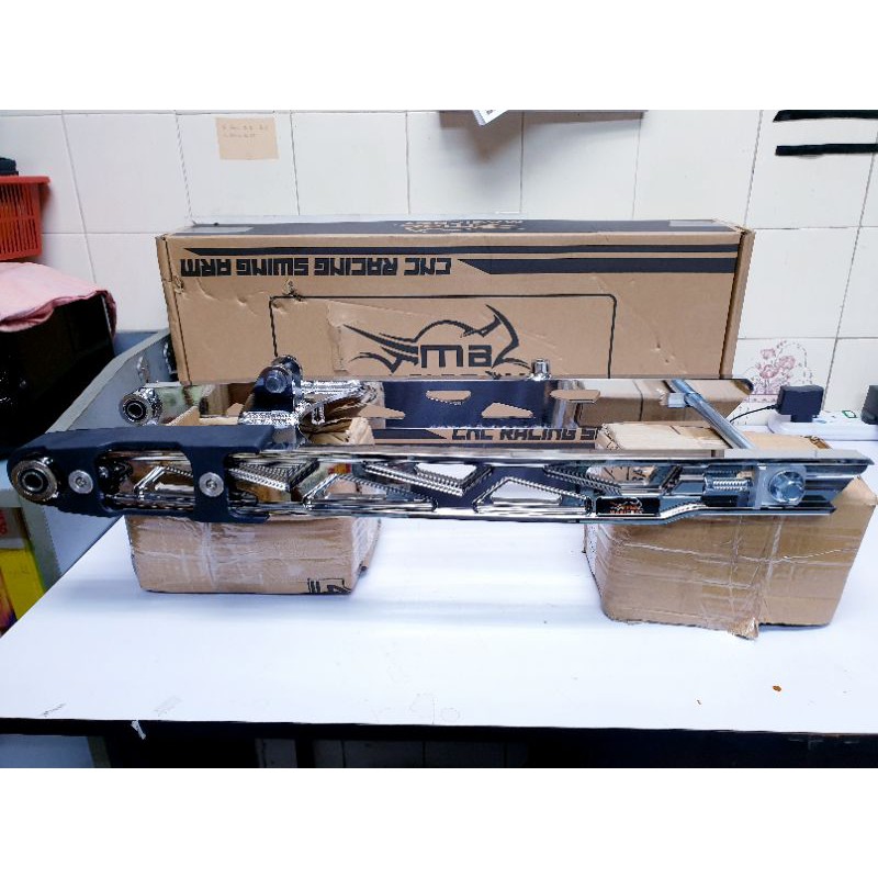 SWING ARM RACING CNC Y15 V1V2 Y16 CHROME GREY BLACK MAGIC BOY Shopee