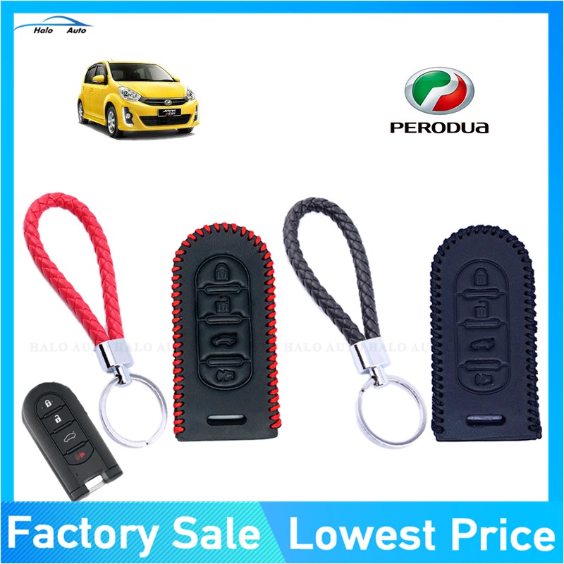 High quality Genuine Leather Key Cover Case For Perodua 