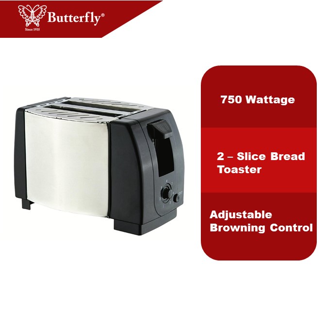 Butterfly 2 Slice Toaster - BT-8062 | Shopee Malaysia