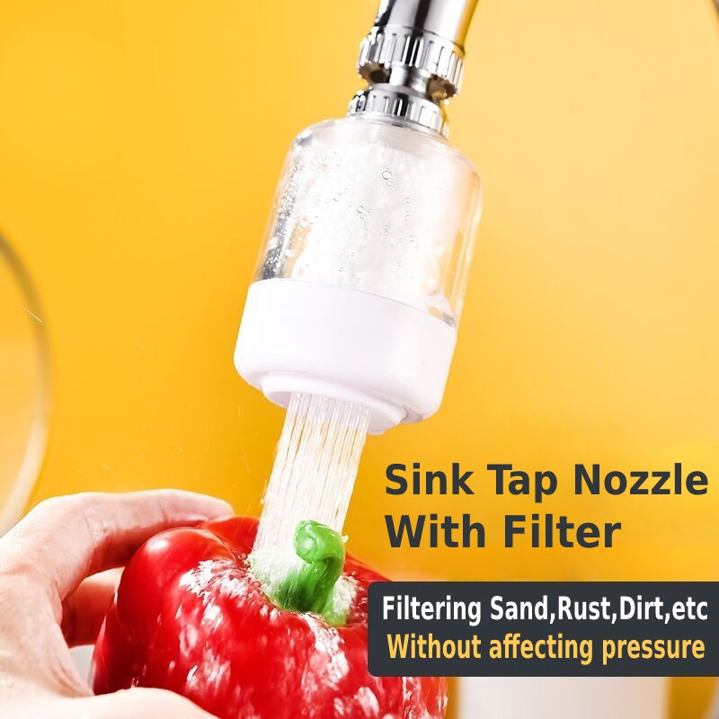 Sink Tap Flexible Nozzle with Filter Faucet Extender Aerator (20mm