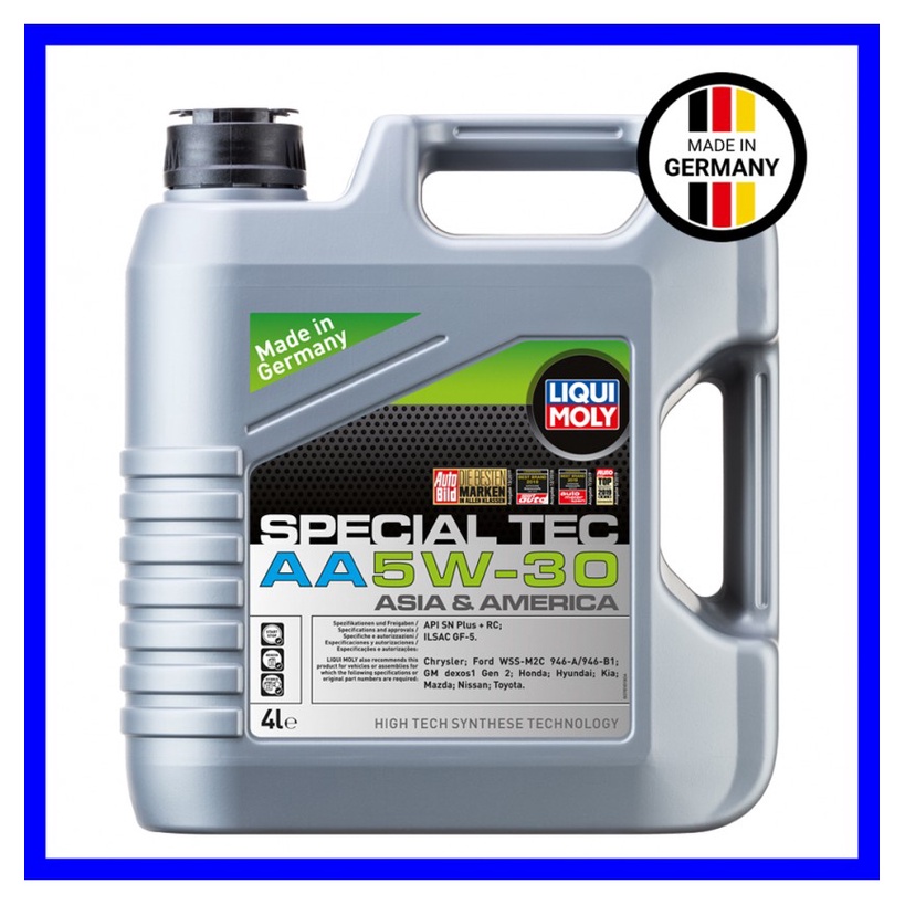100% ORIGINAL LIQUI MOLY Fully Synthetic SPECIAL TEC AA 5W30 4L (7616 ...