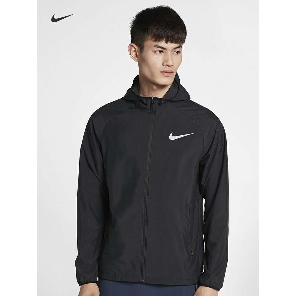 men's hooded running jacket nike essential