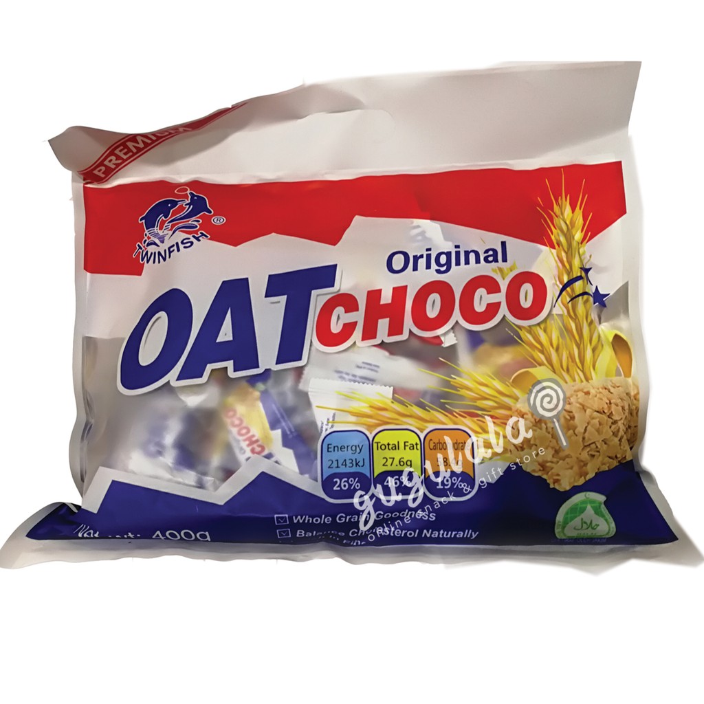 Twinfish Oat Choco Cereal Snack Bar Original 400g | Shopee Malaysia