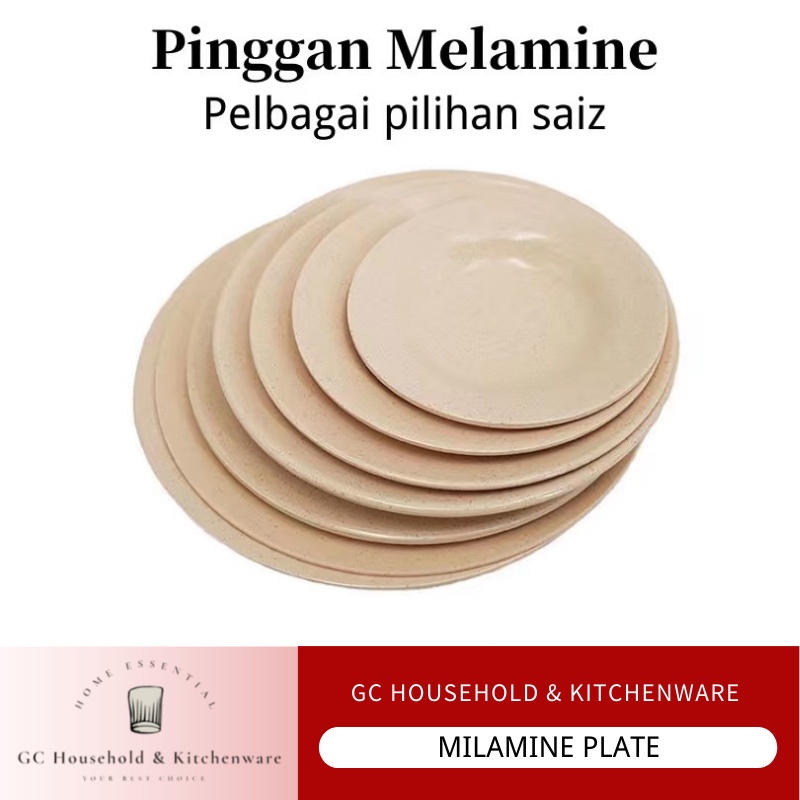 READY STOCK!! PINGGAN PLASTIK MELAMINE/ PELBAGAI SAIZ/ PLASTIC PLATE ...