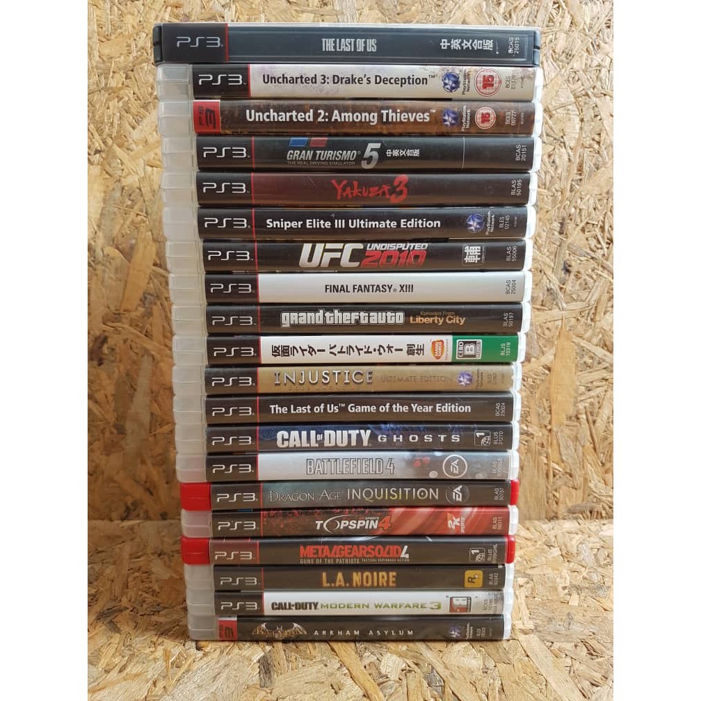 Used Ps3 Games Collection 1 Shopee Malaysia