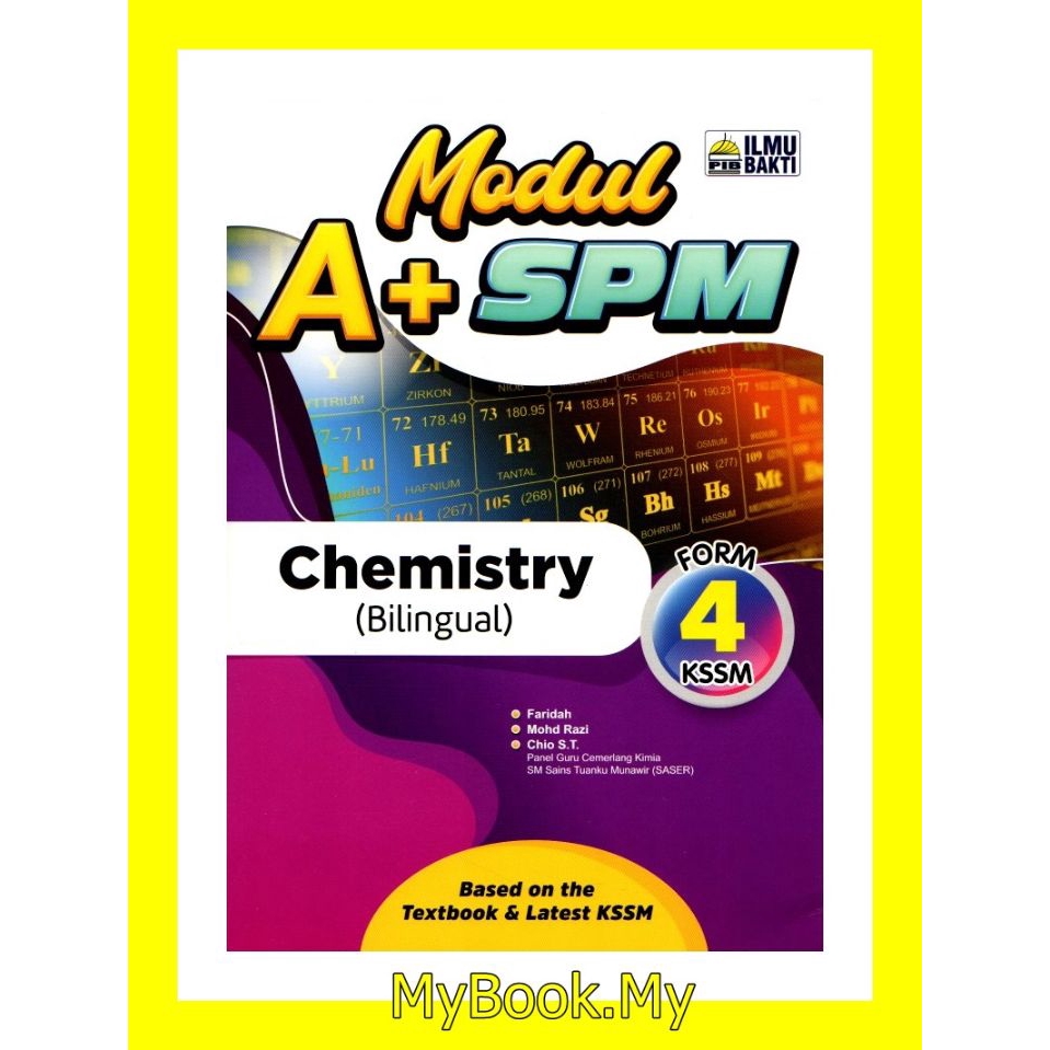 MyB Buku Latihan  Modul A+ SPM KSSM Tingkatan 4  Chemistry/Kimia