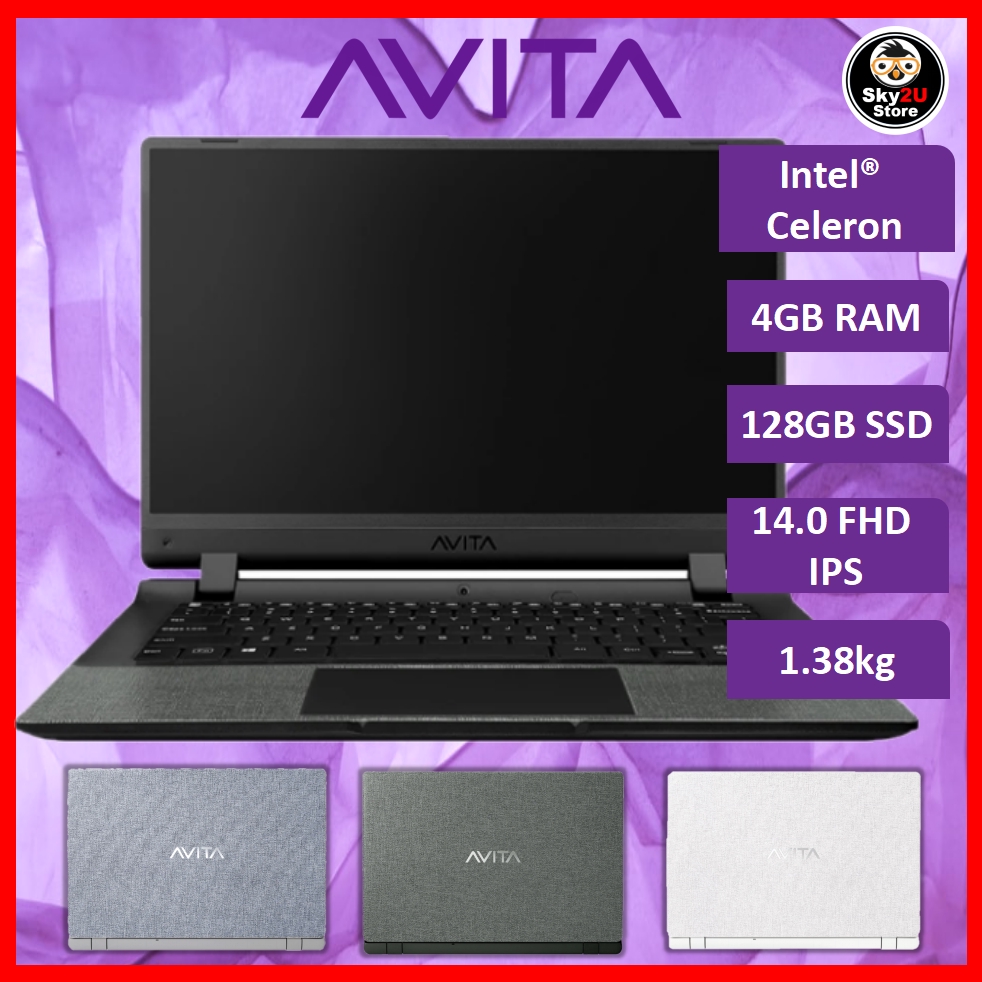 AVITA Essential Intel® Celeron 14" FHD IPS LAPTOP Shopee Malaysia