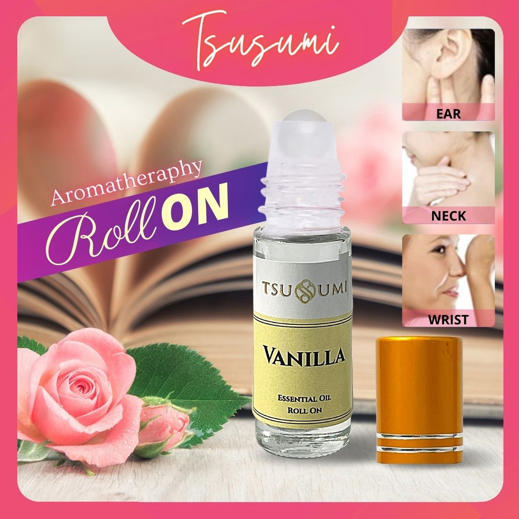 Roller VANILLA Essential Oil Roll On Temper Wrist Neck Safe for Skin 5ml Aromatherapy Fragrance Badan 香精油 Minyak Wangi