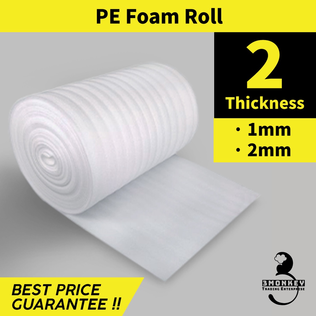 PE FOAM ROLL/ 1M X 1M X 2MM (T)/ 1M X 1M X 1MM (T) | Shopee Malaysia