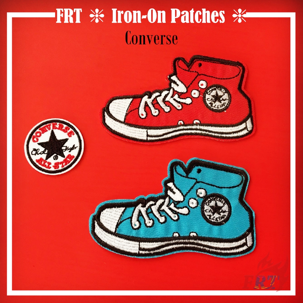 converse iron on patch