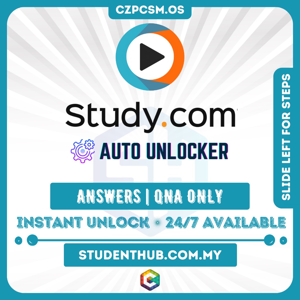[24/7] Study.com Unlock | Instant