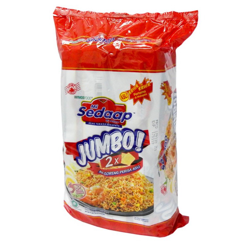 Mi Sedap Fried Instant Noodles Jumbo 139g X 4pcs Shopee Malaysia