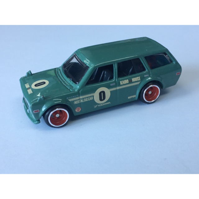 hot wheels datsun 510 wagon green