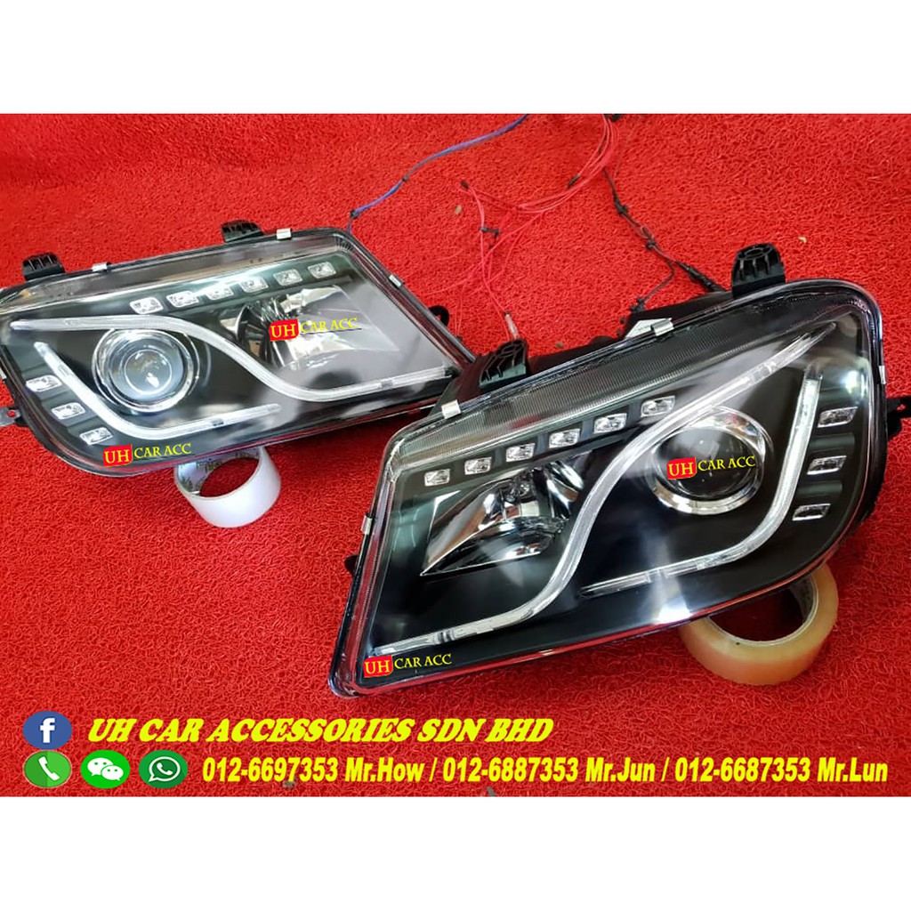 Proton Waja 2000 2011 Led Projector Head Light Lamp Waja Lampu Depan Ready Stock Shopee Malaysia