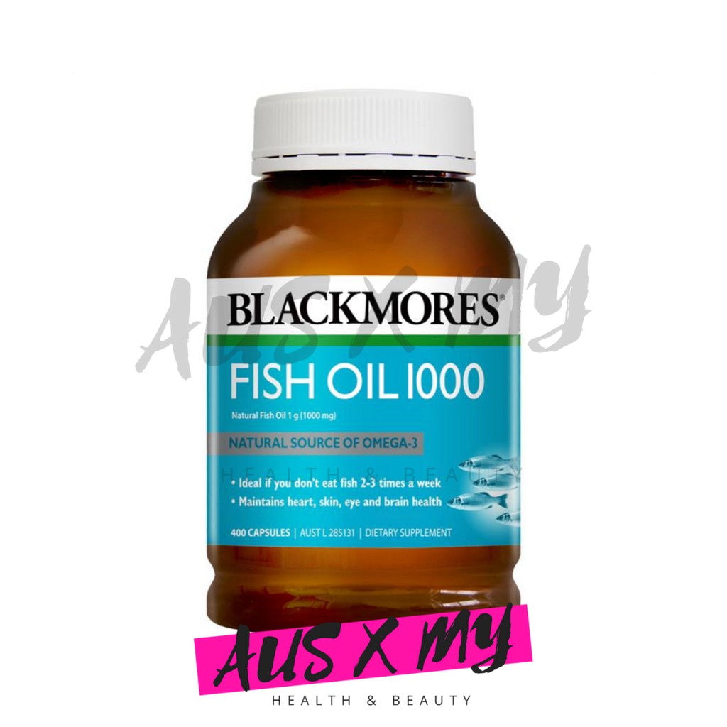 AUS X MY Blackmores Fish Oil 1000 natural source of omega-3 [400 caps