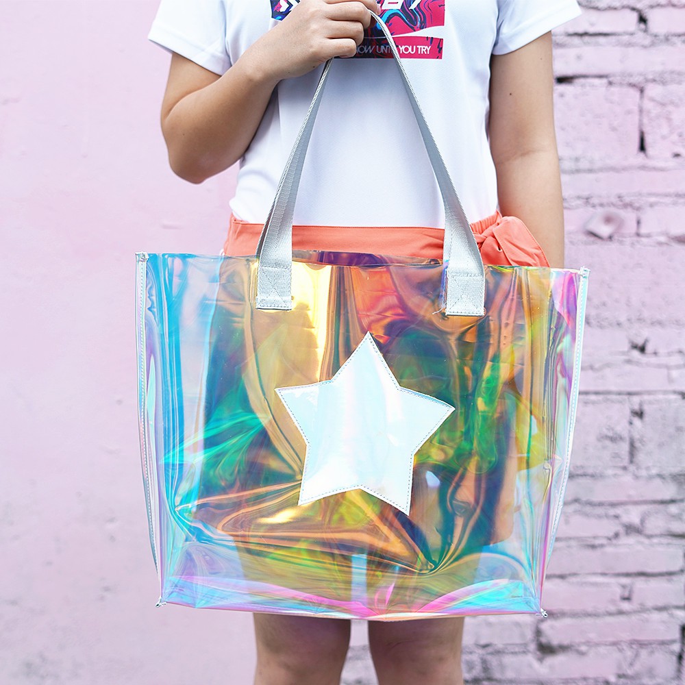 holographic messenger bag