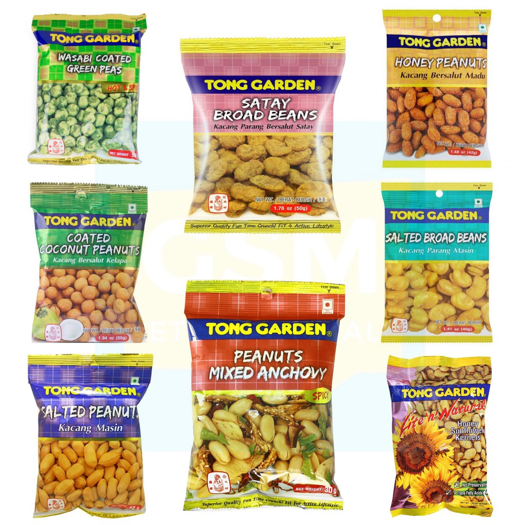 Tong Garden Assorted Flavour Nuts (Peanuts / Green Peas / Broad Beans