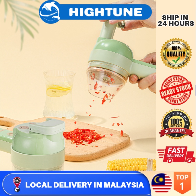 HIGHTUNE Multifunctional Vegetable Cutter USB Charging Electric Garlic