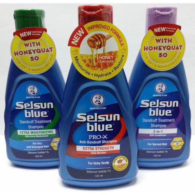 Selsun Blue AntiDandruff Shampoo with Selenium Sulfide 120mL Shopee