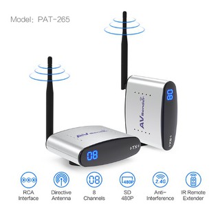 Pakite PAT-260 PAT-265 2.4G Wireless AV Sender Receiver