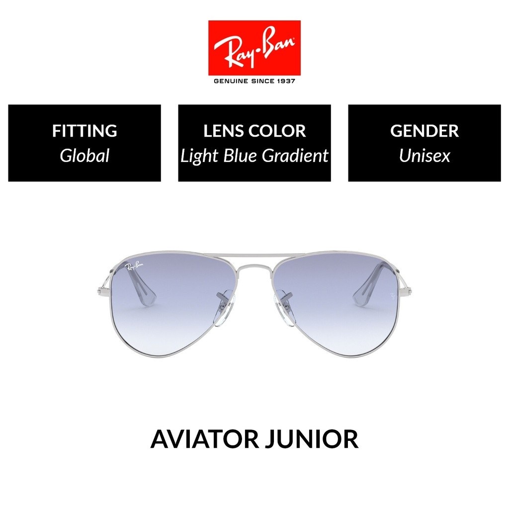 Kids RayBan Aviator Sunglasses RJ9506S 212/19 Shopee Malaysia