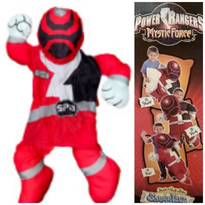 Authentic Rare Vintage Snugglers Stuff Hug Play Power Rangers Pillow Case / Cover Plush Soft Toy