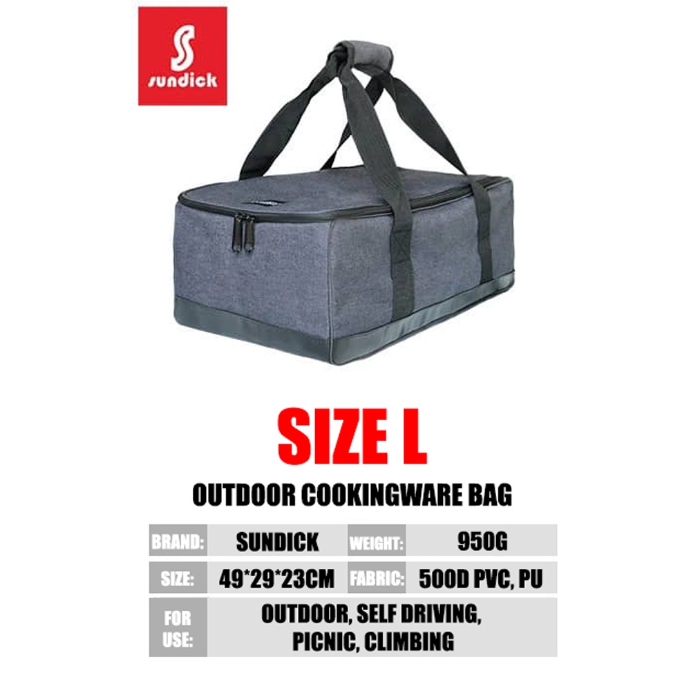 Outdoor Picnic Multifunctional Storage Bag Stove Head Cooker Gas Tank Portable Self Driving Camping Bag Kitchen Pouch