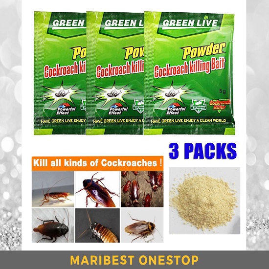 3 Packs Insecticide Cockroach Killing Bait Powder Shopee Malaysia