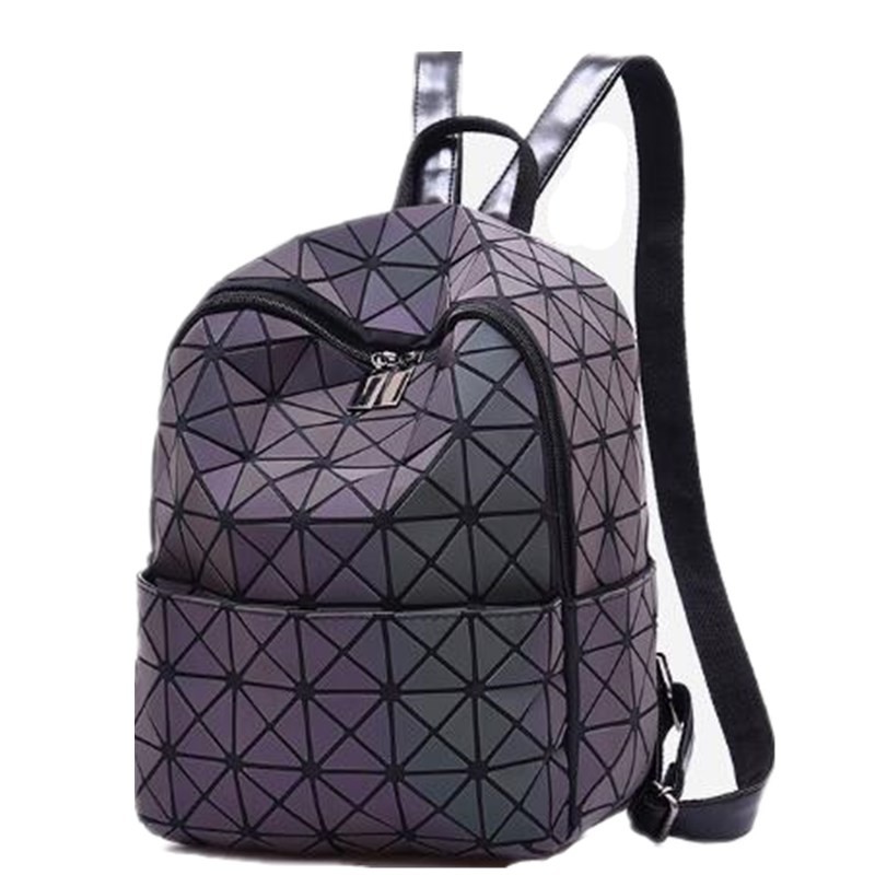 geometric reflective backpack