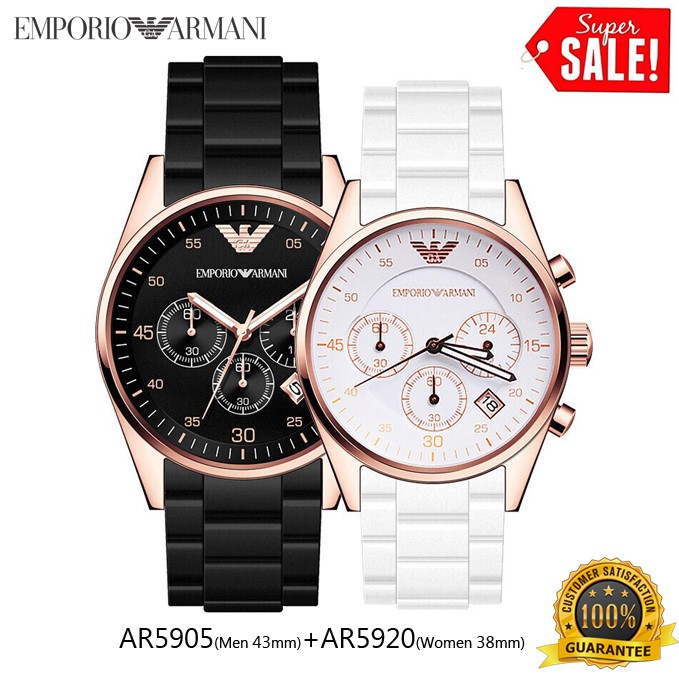 emporio armani couple watches