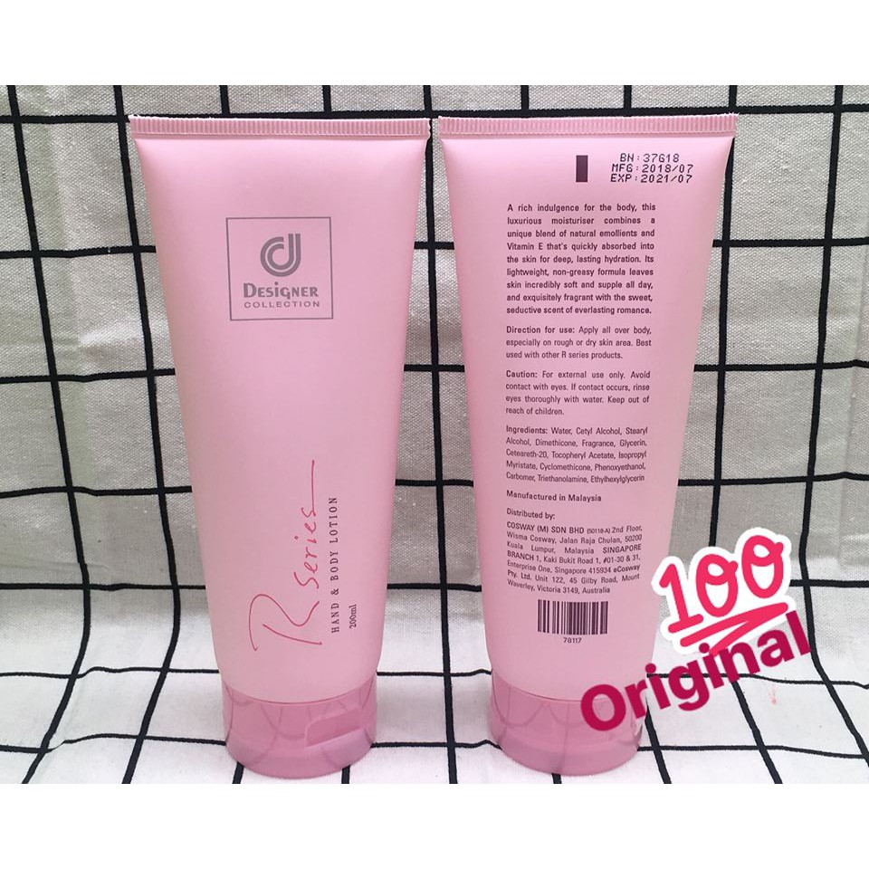 Designer R Series Lotion 100 Original Cosway Shopee Malaysia