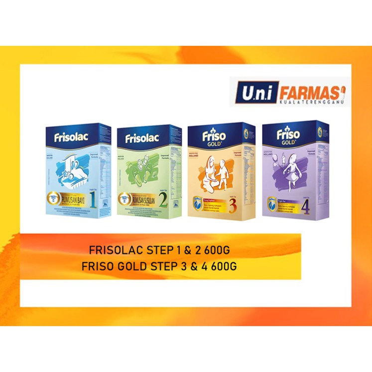 Frisolac Step 1 2 Friso Gold Step 3 4 New Packaging Shopee Malaysia