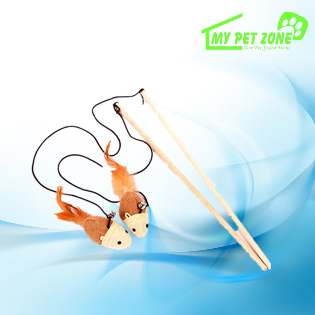 Cat Teaser Mouse / Cat Stick / Cat Toy (CT2208) Shopee Malaysia