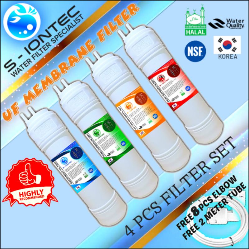 SIONTEC 8"/ 9"/ 10" (U TYPE) UF MEMBRANE WATER FILTER KOREA HALAL