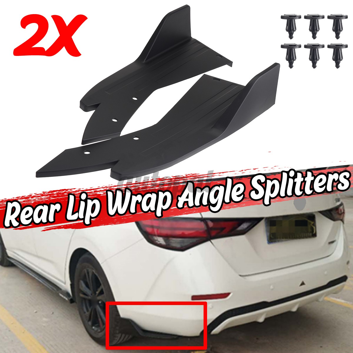 rear bumper lip diffuser