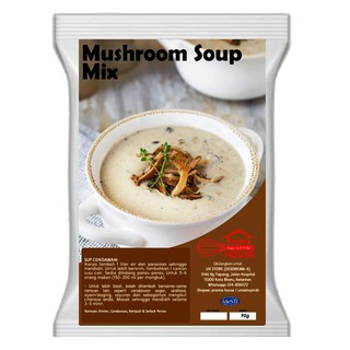 Halal 1 Liter Serbuk Sup Cendawan Berkrim 90gm Sedap Dan Mudah Hanya Tambah Air Sahaja Instant Mushroom Soup Powder Shopee Malaysia