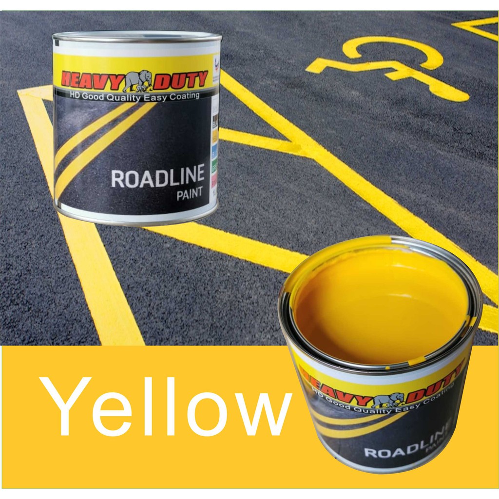 YELLOW 5 LITER HEAVY DUTY Roadline Paint 5L For Road Marking Cat