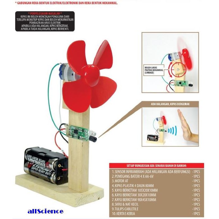 Kipas Automatik Bersensor Inframerah RBT T3  Shopee Malaysia