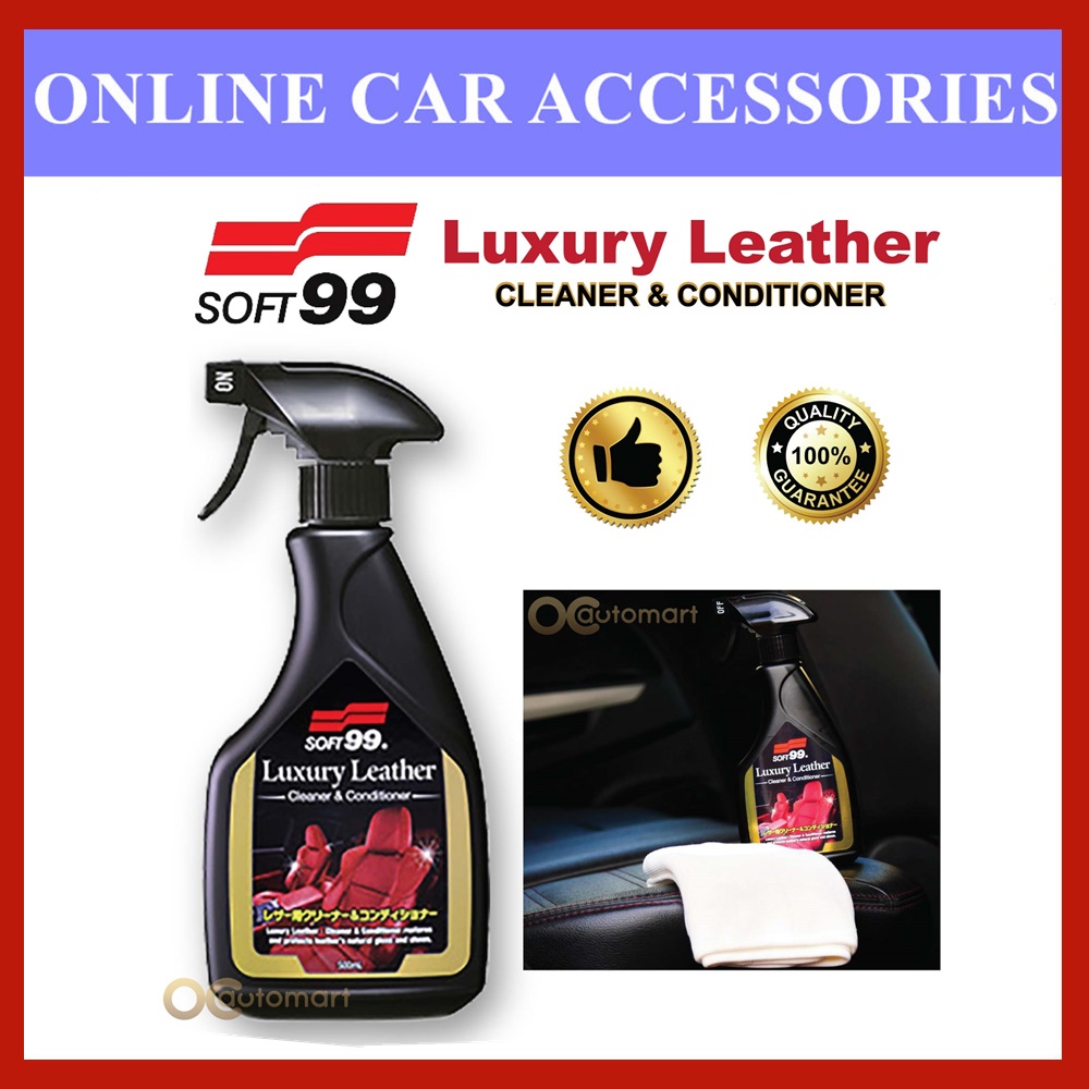 (Free Gift) Soft 99 Luxury Leather( Made in Japan )Leather Cleaner & Conditioner|Leather Care Wax [Meguiar's] - 500ML
