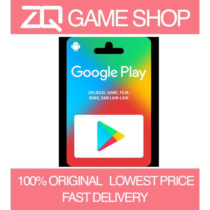 Google Play Gift Card Myr 50 3 Minit Deals Shopee Malaysia - roblox 400 google gift card top up need login id and