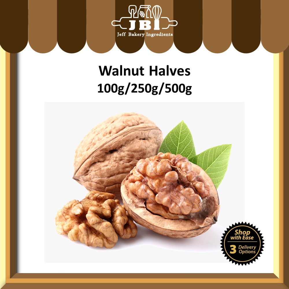 Walnut Halves Kernel 100g/250g/500g Original Raw Ready to eat 核桃 No shell