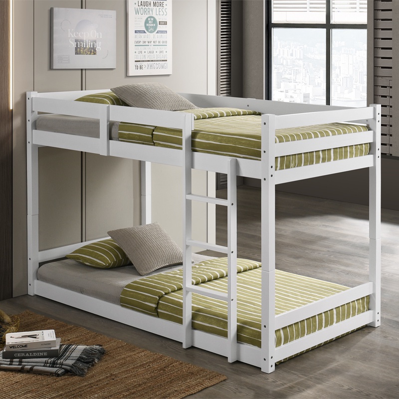 Furniture Direct TWISTY Solid Wood Double Decker Bunk BedWalnut