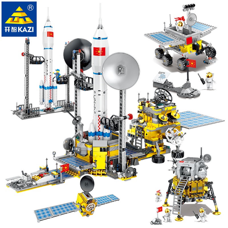 Satellite East Rocket Model Building Block 1395 PCS Technic Building Blocks Child Education Toy Explore Space Series Bricks