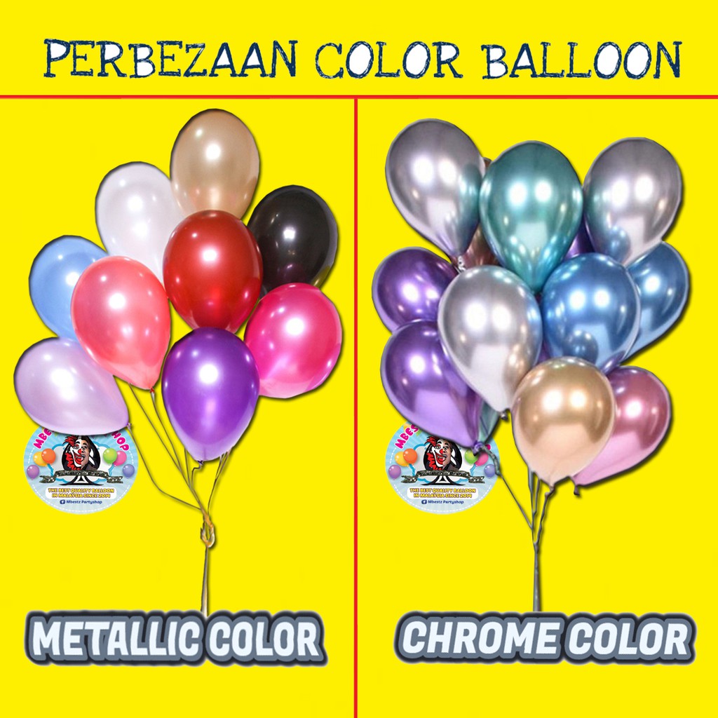 METALLIC BALLOON HIGH QUALITY 1PCS (12 INCHI) ( SUPPORT HELIUM 