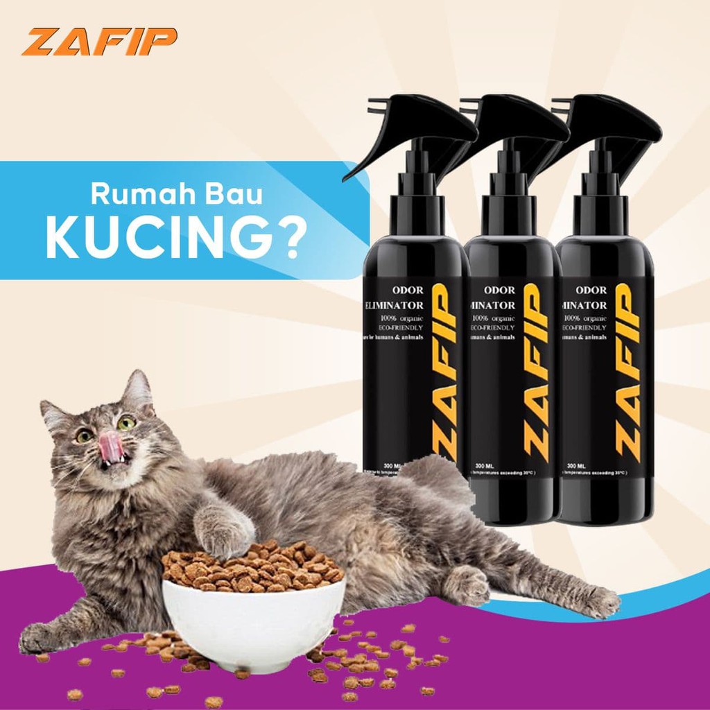 Buy 🔥 ZAFIP 🔥 CAT ODOR ELIMINATOR - TAK TAHAN RUMAH BAU KUCING 