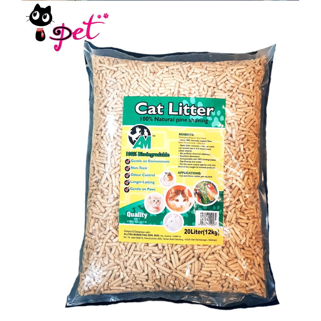 Cat litter 100 Natural pine wood shaving (20 LITRE) Shopee Malaysia