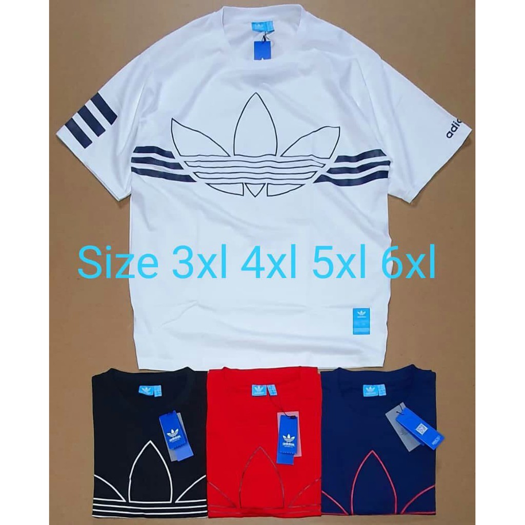 mens Træde tilbage indendørs 3XL-6XL) PLUS SIZE ADIDAS UNISEX T-SHIRTS | Shopee Malaysia